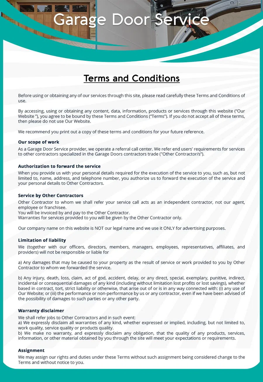 Garage Door Mobile Service Repair Wakefield, MA 781-679-8058